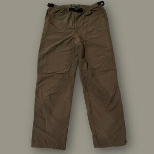 Royal Robbins Brown Nylon Outdoor Hiking Pants Mens Large L Belted Waist